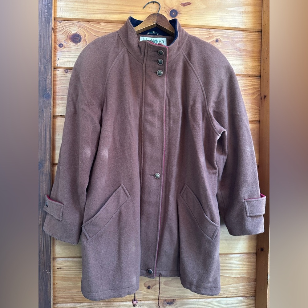 Mackintosh Wool Men’s Jacket Brown Vintage Size 16